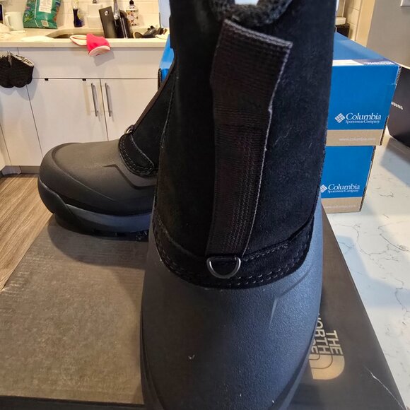 The North Face Mens Chilkat V Zip Waterproof TNF Black Grey Snow Boots SZ 10 NEW - Picture 3 of 14